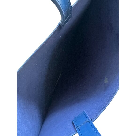 THIERRY MUGLER Blue Logo Signature Tote Bag NEW NWOT - Picture 7 of 9